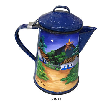 Cafetera azul de metal (Cod: LTO11)