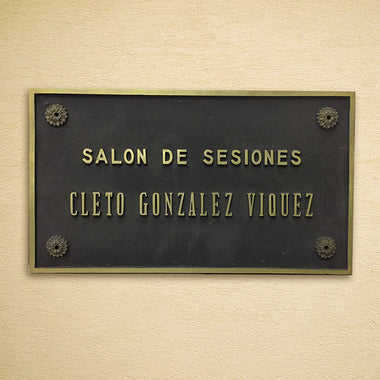 Rótulo Aluminio y bronce fundido (Cod: RABF06)