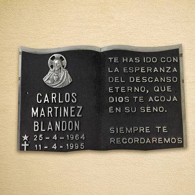 Rótulo Aluminio y bronce fundido (Cod: RABF07)