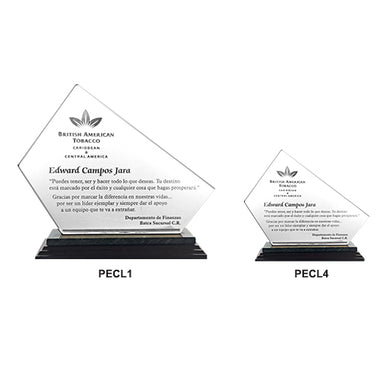 Placa Cristal Ala (Cod: PECL)