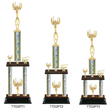 Trofeo TD 2 Pisos con Tubo